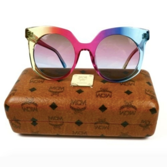 MCM Punk Rainbow Cat-Eye Sunglasses RARE - Picture 2 of 14